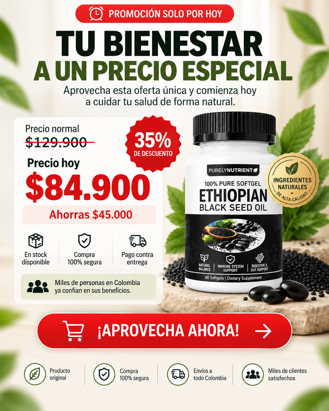 Ethiopian Black Seed Oil