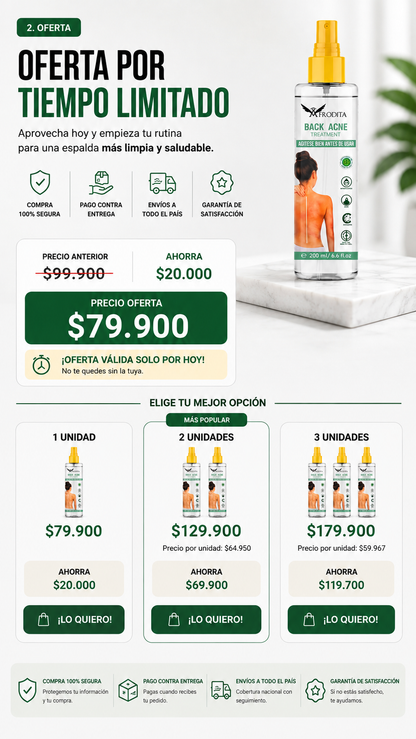 BACK ACNE Tratamiento Corporal