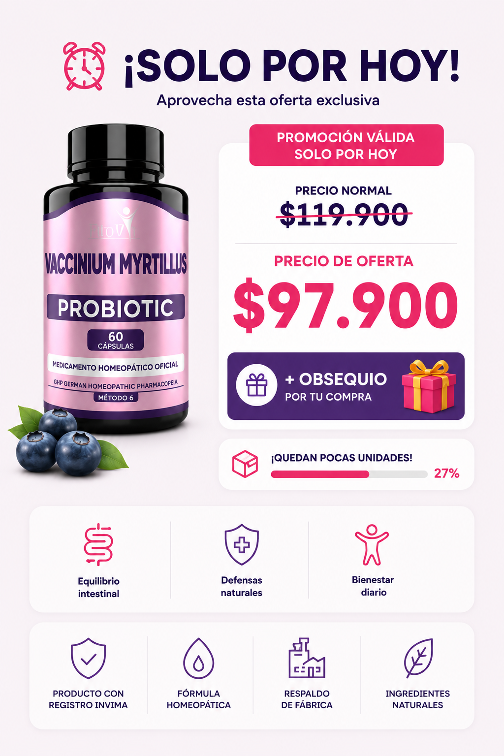 Probiotic Vaccinium Myrtillus