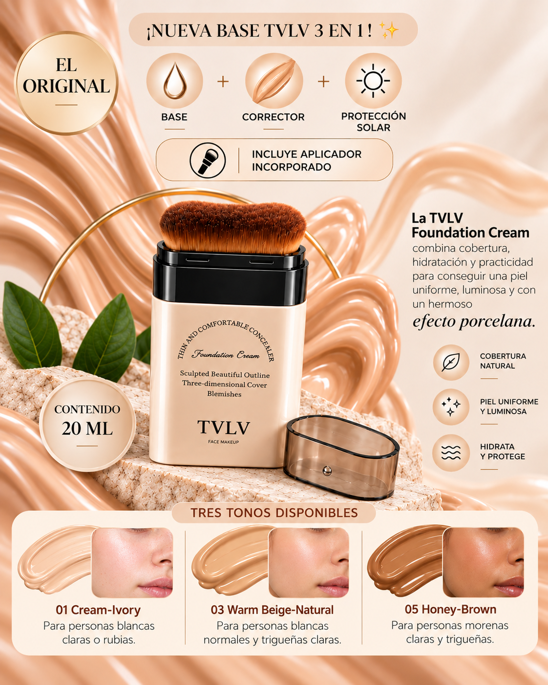 Base Corrector Tvlv 3 En 1